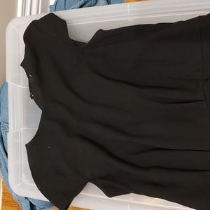 Black h&m peplum top